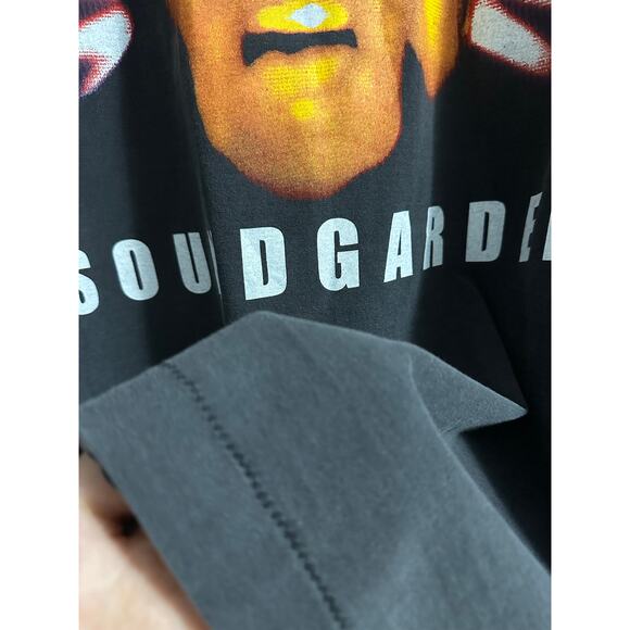 Soundgarden Black Hole Sun Vintage T-shirt Modern Reprint Brockum Tag - Picture 3 of 4